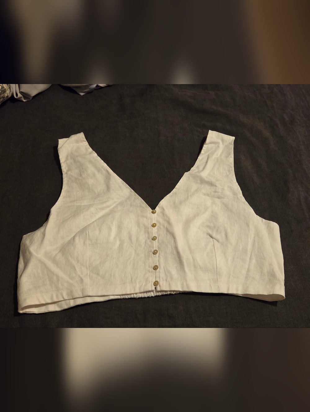 Madewell Button Down Tank Top